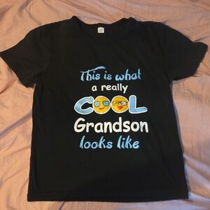 Cool Grandson Black T-Shirt